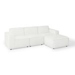 4 Piece Fabric Sectional Sofa