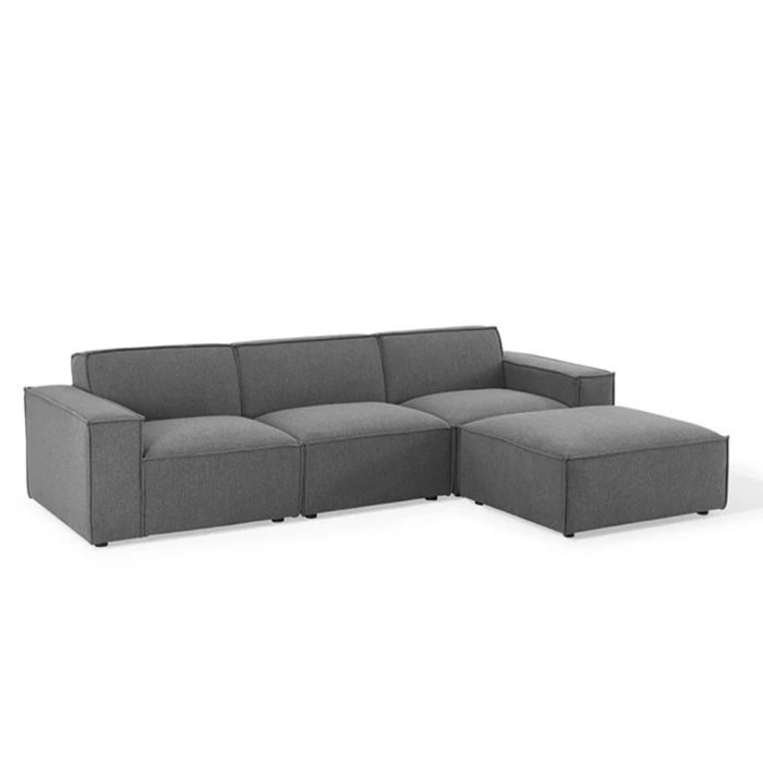 4 Piece Fabric Sectional Sofa