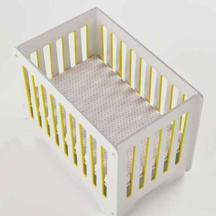 Fatima Furniture Crib Side Railing in Yellow colour 4
