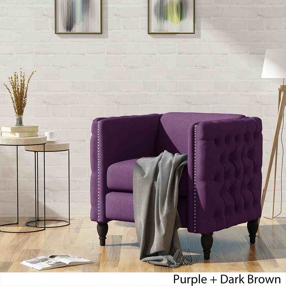 Purple lounge deals chair