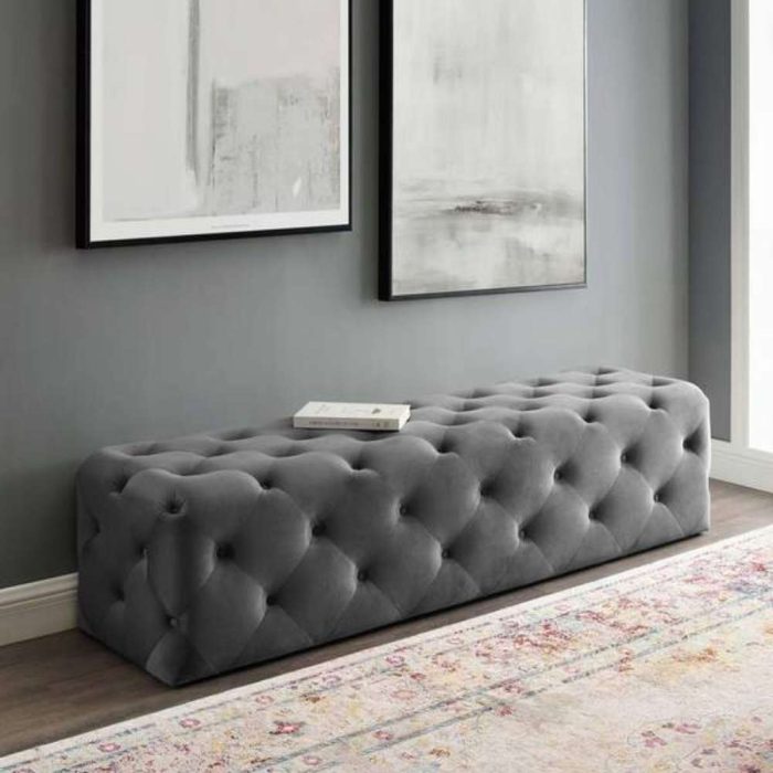 Anthem Button Tufted Entryway Bench