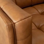 Ardrie PVC Faux Leather Flared Arm Sofa