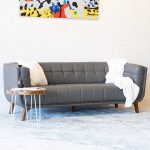 Ardrie PVC Faux Leather Flared Arm Sofa