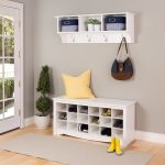 Arrow stone White Shoe Storage Cubie Bench