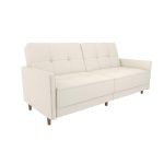 Benitez Twin Faux Leather Tufted Back Sofa