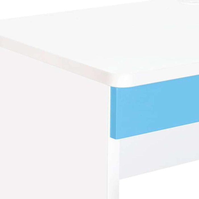 Boston Study & Laptop Table in Blue and White Color