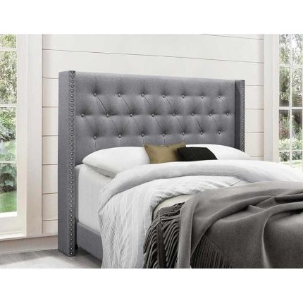 Brady Upholstered Wingback Panel Bed