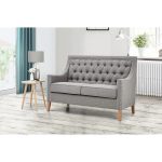 Button Tufted Traditional Sofa Set