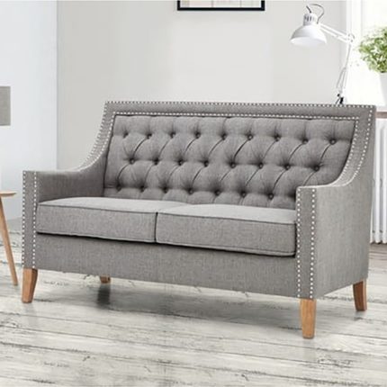 Button Tufted Traditional Sofa Set