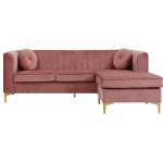 Cargill Wide Velvet Modular Sofa & Chaise