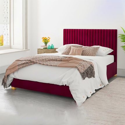 Channel Vertical Tufted Upholstered Bed