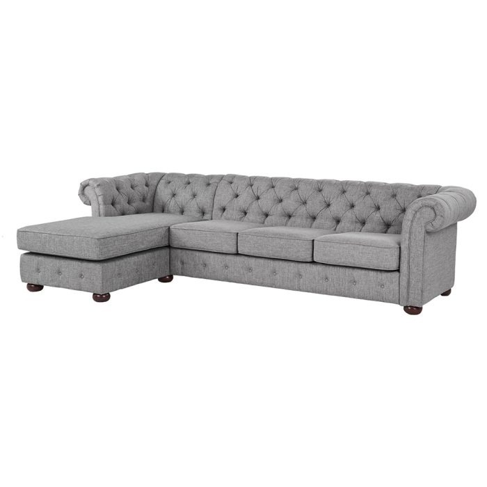 Chesterfield 4-Seat Sofa and Chaise