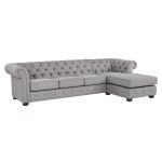 Chesterfield 4-Seat Sofa and Chaise