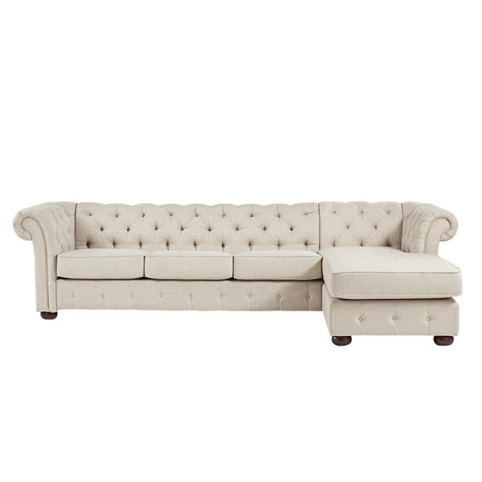 Chesterfield 4-Seat Sofa and Chaise