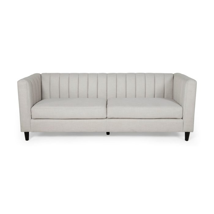 Contemporary Channel Stitched 3 Seater Sofa