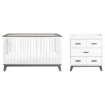 Convertible Standard 2-Piece Nursery Crib in bedroom