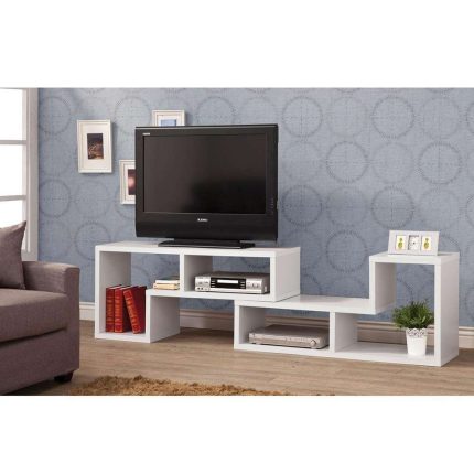 Convertible TV Console and Bookcase Combination