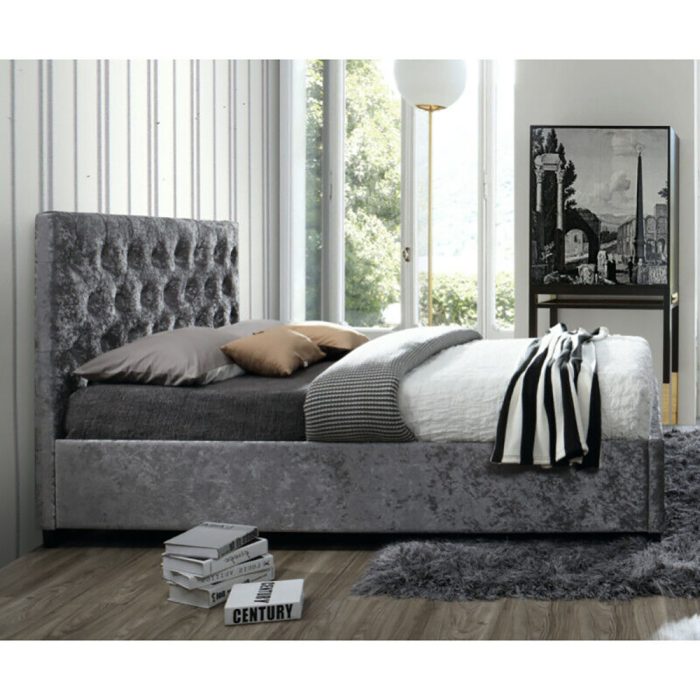 Craik Contemporary Button Tufted Bed