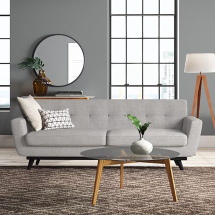Dexter Grey Tufted 2 Seater Sofa