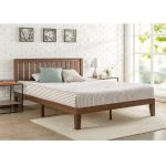 Espresso Solid Wood Plat Form Bed