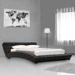 Essential Queen Size Upholstered Bed in Black Colour