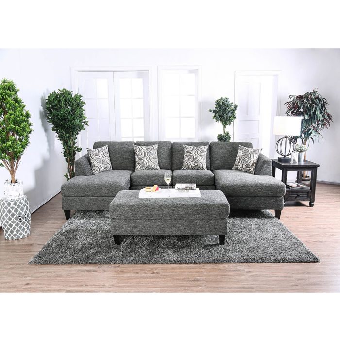 Fabric Modular 5pcs Sectional Sofa Bed