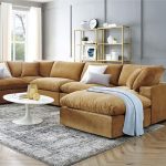 Fabric Upholstered Sectional Sofa