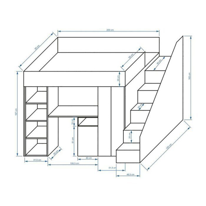 Farrar European Single Loft Bed