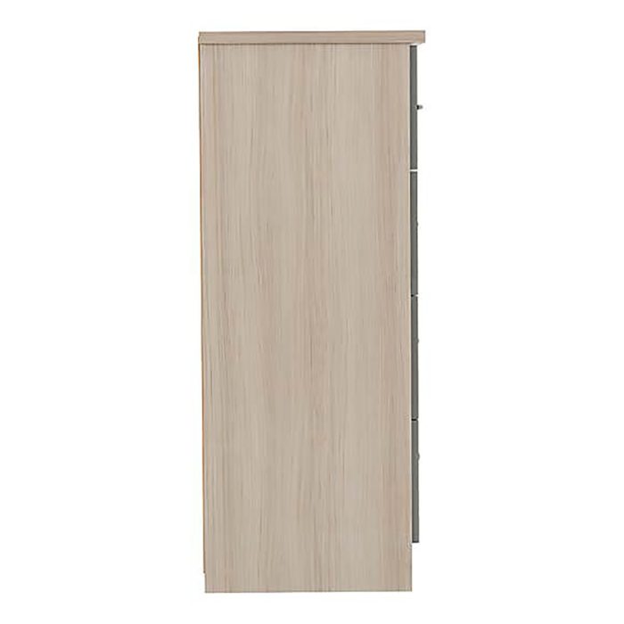 Fatima Grey 5 Drawer Compact Wardrobe