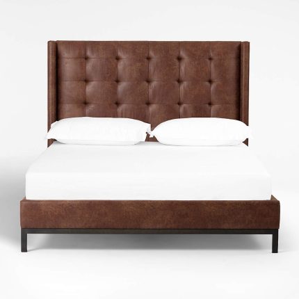 Fatima Maxwell Leather (PVC) Bed