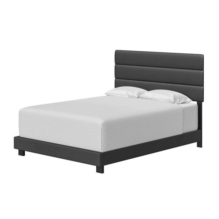 Ferrara Padded Upholstered Faux Leather Bed