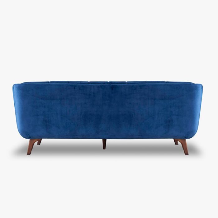 Flared Arm Tufted Velvet 3 Seater Sofa