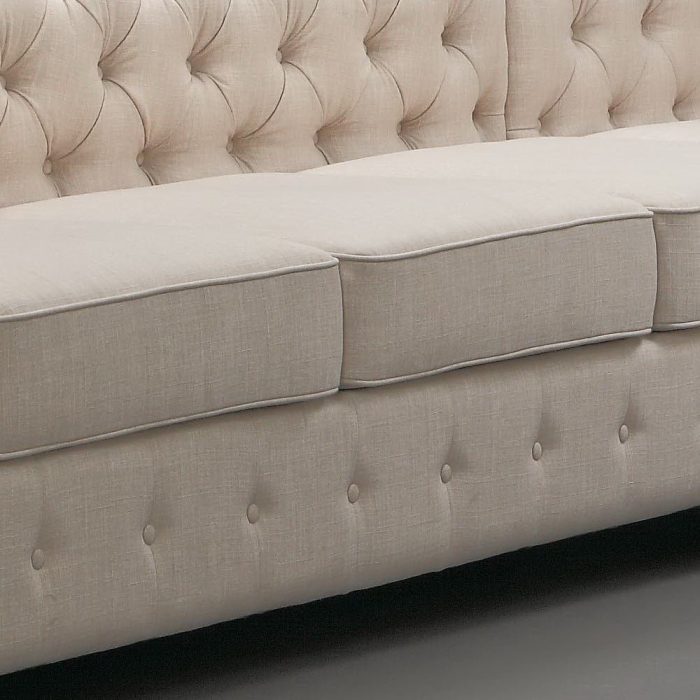 Garcia Tufted Linen U-shaped Sectional Sofa