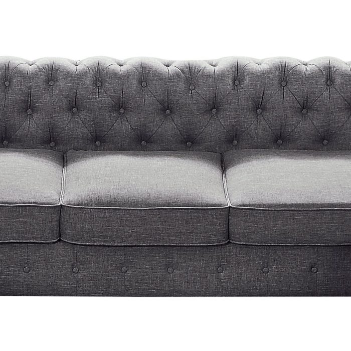 Garcia Tufted Linen U-shaped Sectional Sofa