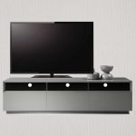 Gray high gloss contemporary TV Stand