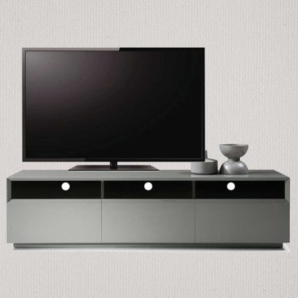 Gray high gloss contemporary TV Stand