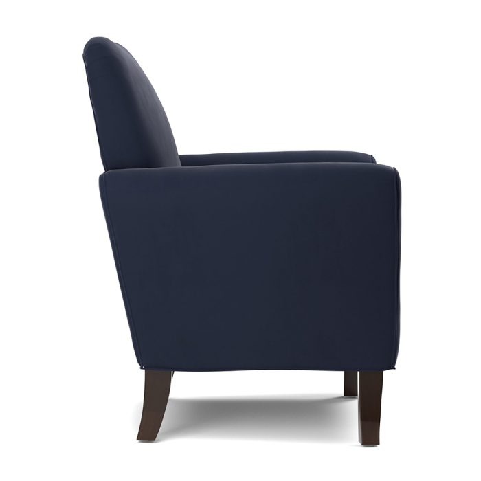 Harelbeke Navy Blue Velvet Arm Chair