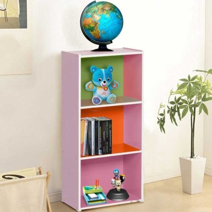 3 Tier Book Shelf in pink color