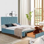 Hie Queen Upholstered Storage Platform Bed