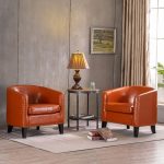 Home Modern Leather Accent Chair