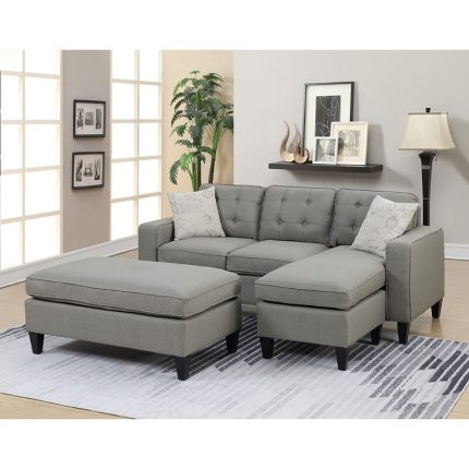 Howa Wide Sectional with Ottoman