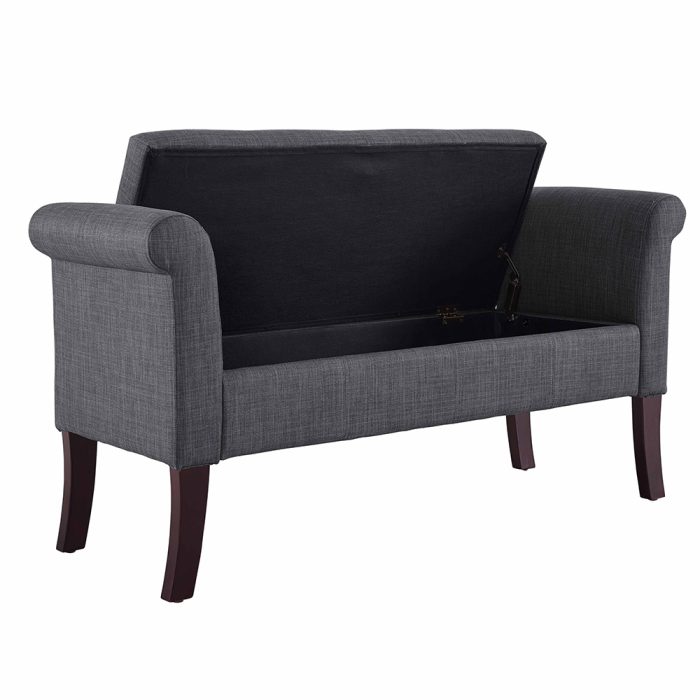 Ivy Charcoal Storage Bench