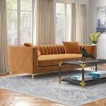 Jacqueline Velvet Square Arm 3 Seater Sofa