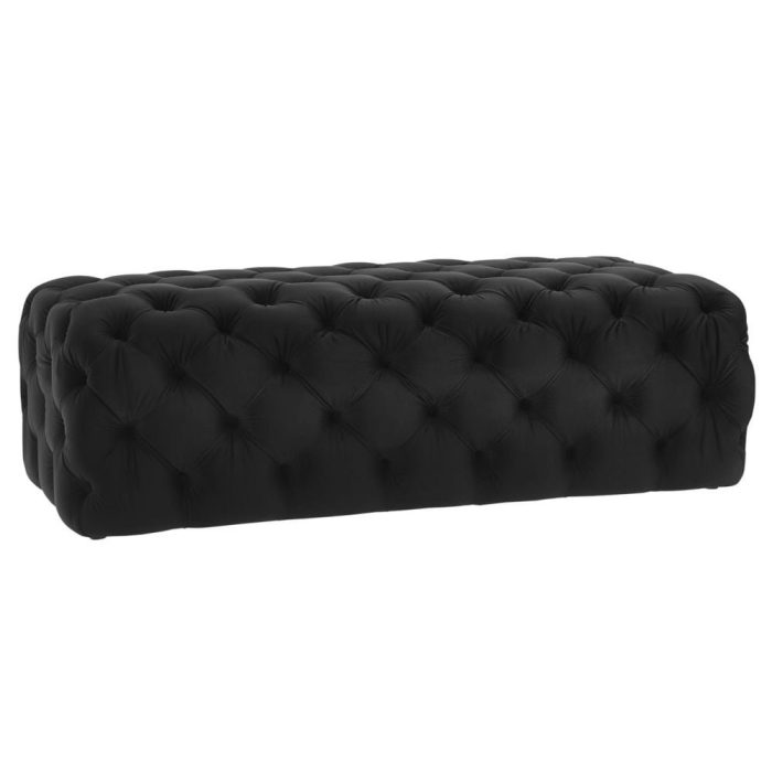 Jumbo Velvet Deep-tufted Ottoman