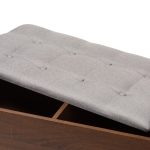 Mid-century 1-Drawer Shoe Storage Bench