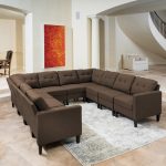 Modern 10-piece U-shaped Sectional Sofa