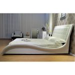 Modern Fully Tufted Curved Bed