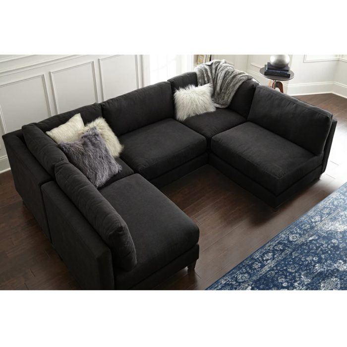 Modular Sectional Sofa With Ottoman