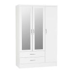 Nevada White Drawer Wardrobe