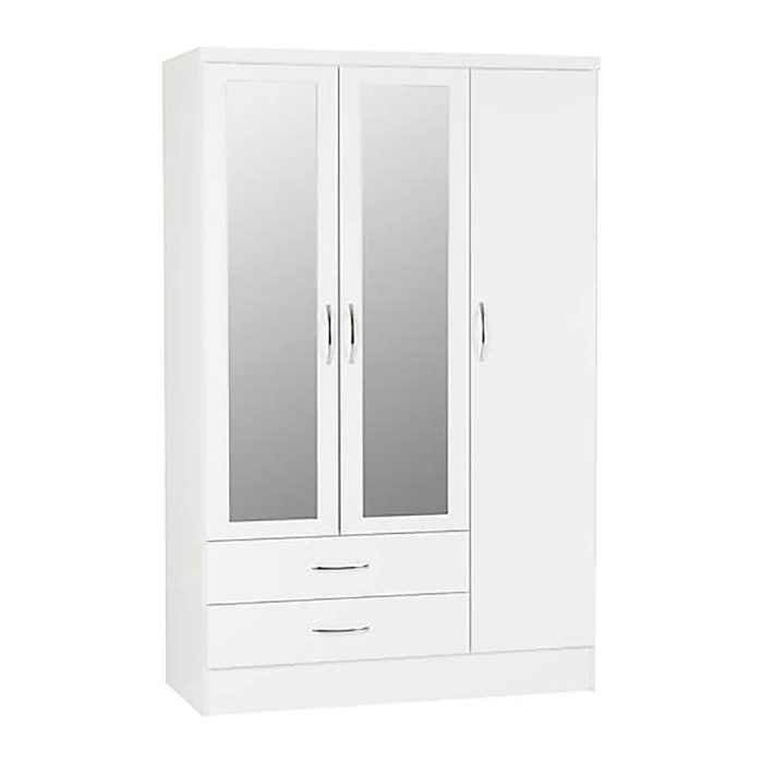 Nevada White Drawer Wardrobe